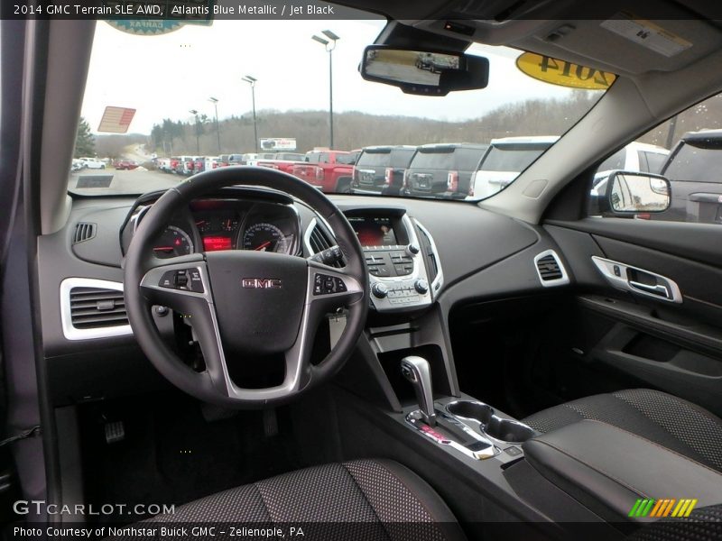 Atlantis Blue Metallic / Jet Black 2014 GMC Terrain SLE AWD