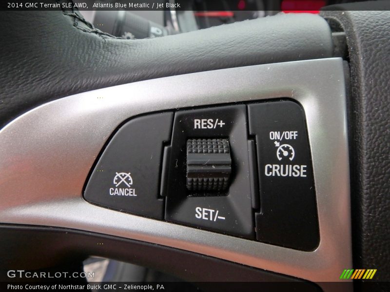 Atlantis Blue Metallic / Jet Black 2014 GMC Terrain SLE AWD