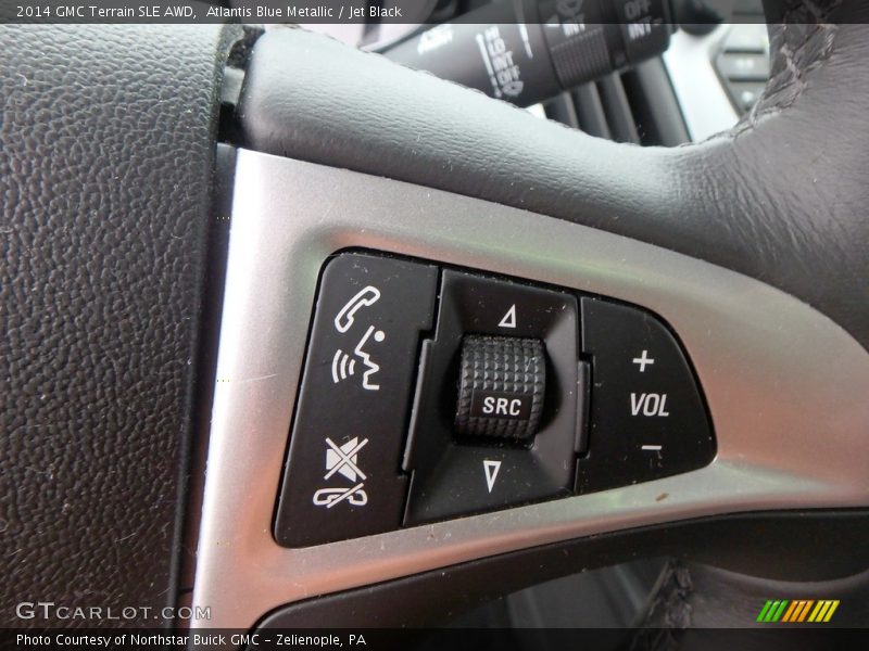 Atlantis Blue Metallic / Jet Black 2014 GMC Terrain SLE AWD