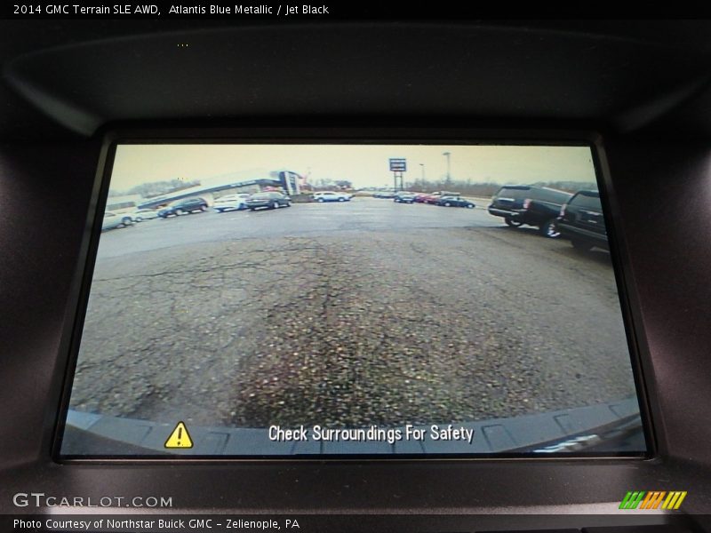 Atlantis Blue Metallic / Jet Black 2014 GMC Terrain SLE AWD