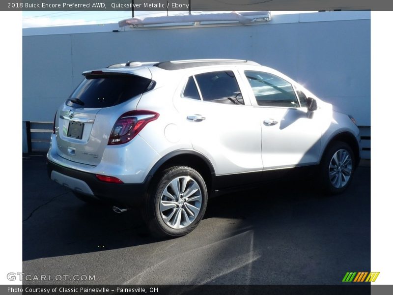 Quicksilver Metallic / Ebony 2018 Buick Encore Preferred AWD