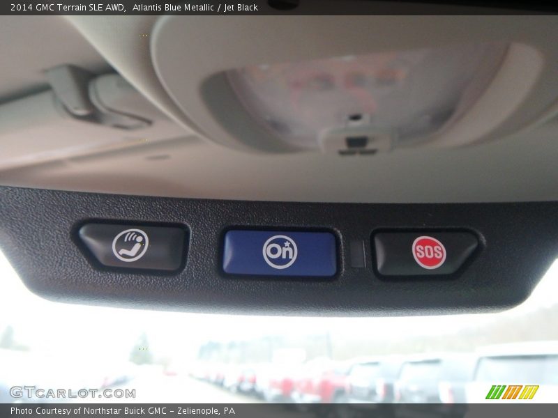 Atlantis Blue Metallic / Jet Black 2014 GMC Terrain SLE AWD