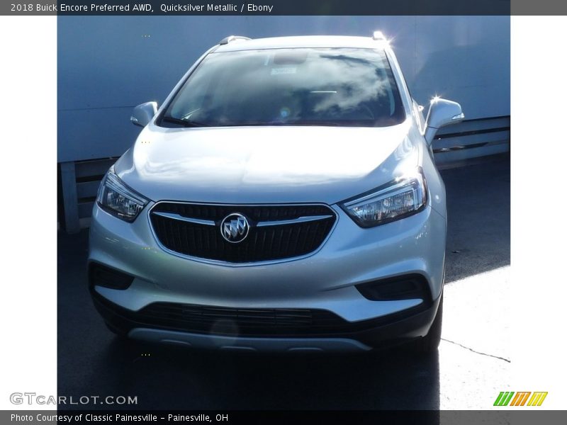 Quicksilver Metallic / Ebony 2018 Buick Encore Preferred AWD