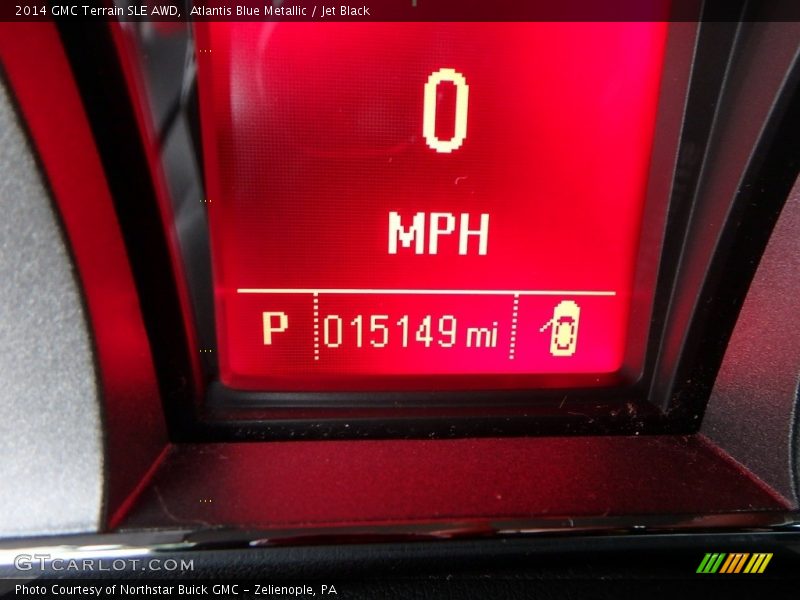 Atlantis Blue Metallic / Jet Black 2014 GMC Terrain SLE AWD