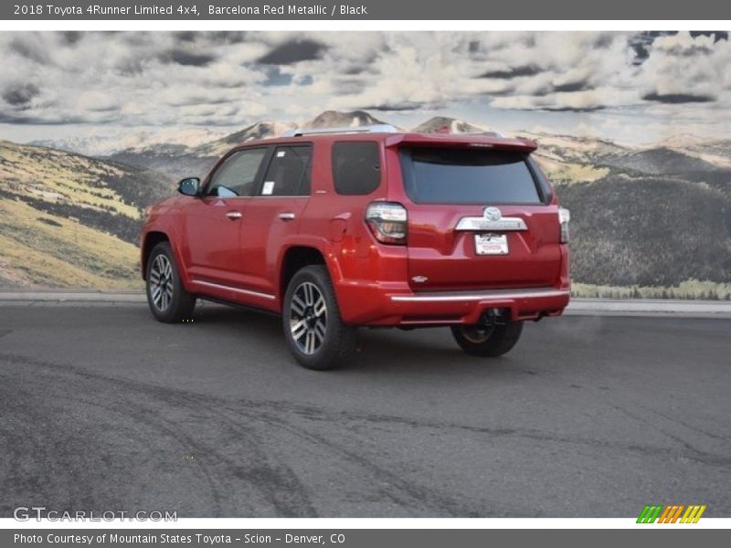 Barcelona Red Metallic / Black 2018 Toyota 4Runner Limited 4x4
