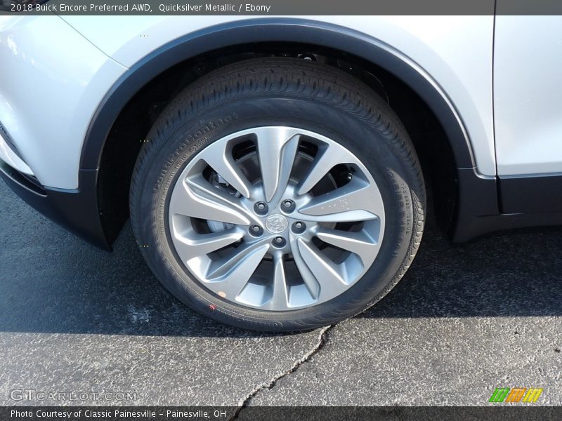 Quicksilver Metallic / Ebony 2018 Buick Encore Preferred AWD