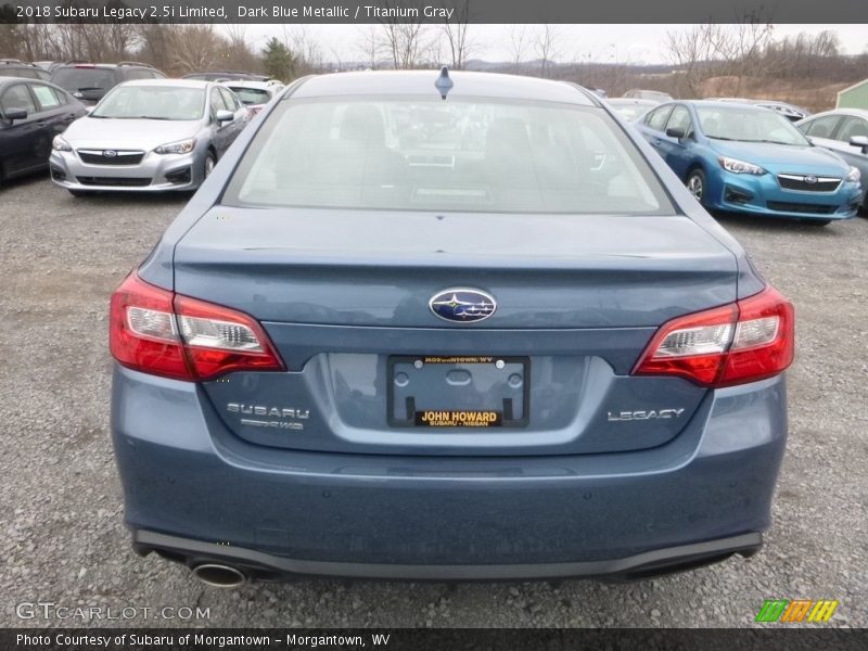 Dark Blue Metallic / Titanium Gray 2018 Subaru Legacy 2.5i Limited