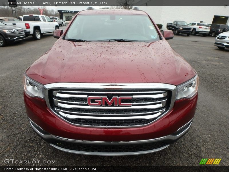 Crimson Red Tintcoat / Jet Black 2018 GMC Acadia SLT AWD