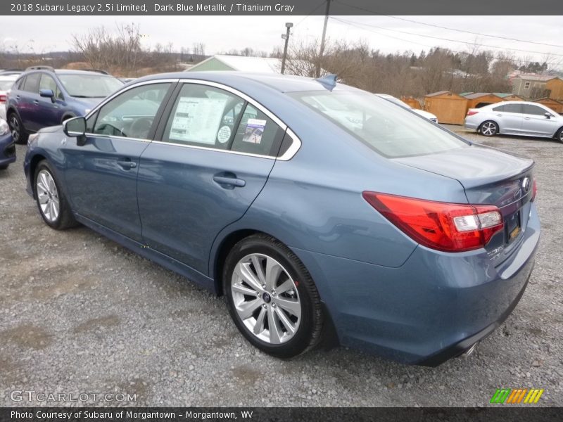 Dark Blue Metallic / Titanium Gray 2018 Subaru Legacy 2.5i Limited