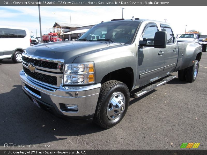 Mocha Steel Metallic / Dark Cashmere/Light Cashmere 2011 Chevrolet Silverado 3500HD LTZ Crew Cab 4x4