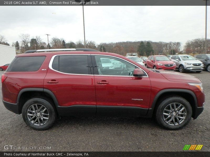 Crimson Red Tintcoat / Jet Black 2018 GMC Acadia SLT AWD