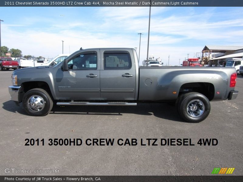 Mocha Steel Metallic / Dark Cashmere/Light Cashmere 2011 Chevrolet Silverado 3500HD LTZ Crew Cab 4x4