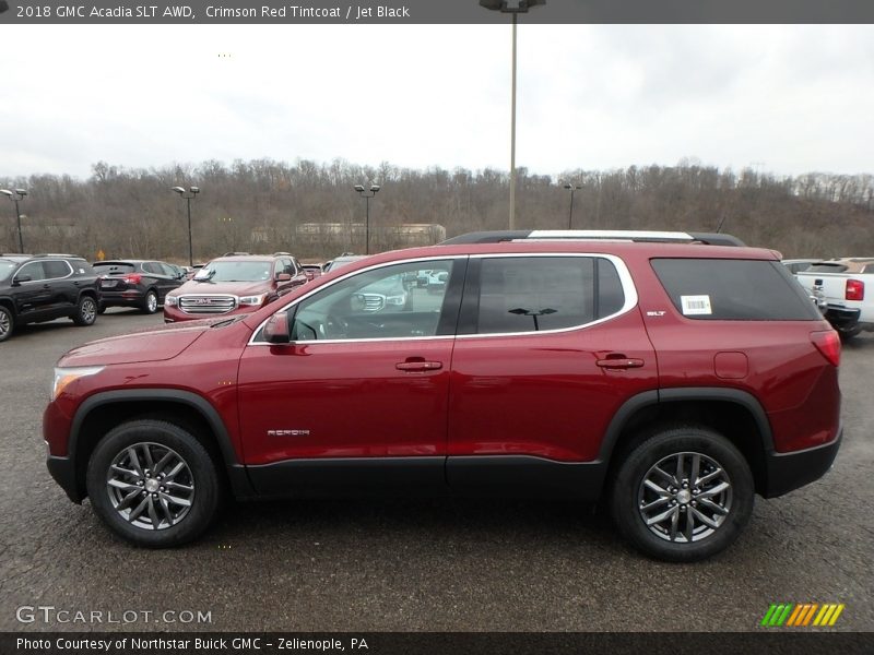 Crimson Red Tintcoat / Jet Black 2018 GMC Acadia SLT AWD