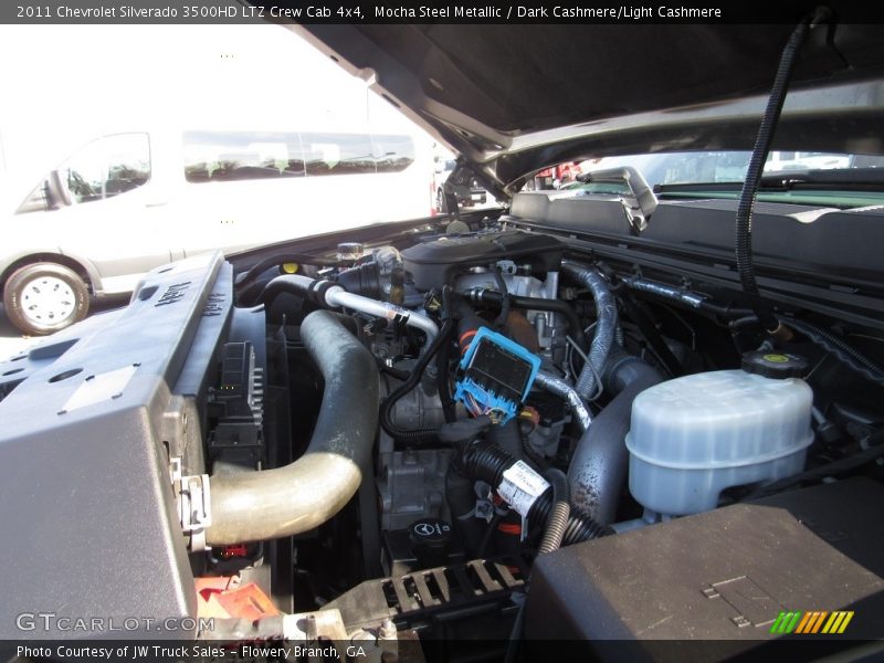 Mocha Steel Metallic / Dark Cashmere/Light Cashmere 2011 Chevrolet Silverado 3500HD LTZ Crew Cab 4x4