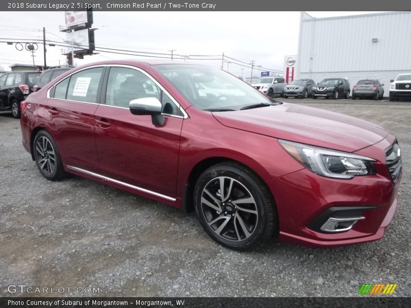 Crimson Red Pearl / Two-Tone Gray 2018 Subaru Legacy 2.5i Sport