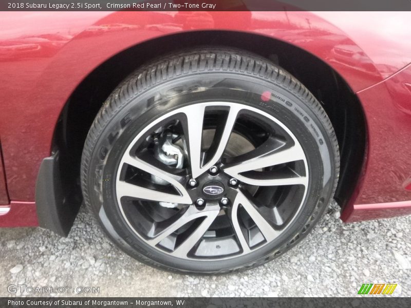 Crimson Red Pearl / Two-Tone Gray 2018 Subaru Legacy 2.5i Sport