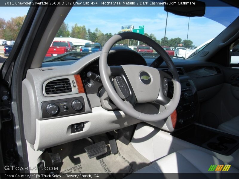 Mocha Steel Metallic / Dark Cashmere/Light Cashmere 2011 Chevrolet Silverado 3500HD LTZ Crew Cab 4x4