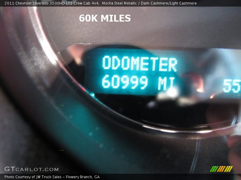 Mocha Steel Metallic / Dark Cashmere/Light Cashmere 2011 Chevrolet Silverado 3500HD LTZ Crew Cab 4x4