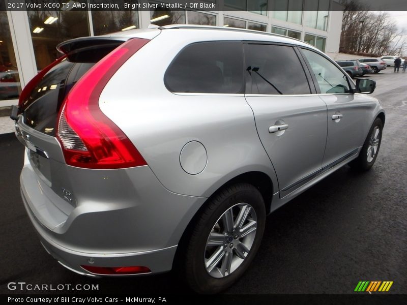 Bright Silver Metallic / Off Black 2017 Volvo XC60 T5 AWD Inscription