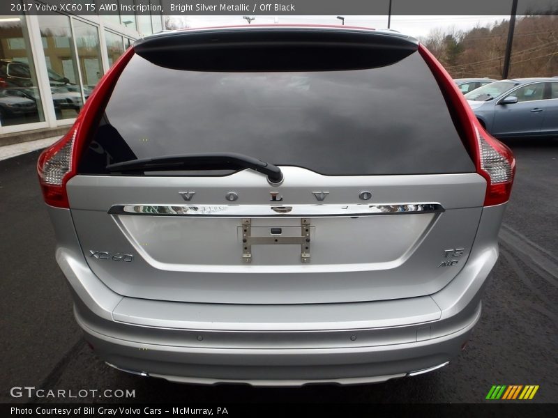 Bright Silver Metallic / Off Black 2017 Volvo XC60 T5 AWD Inscription