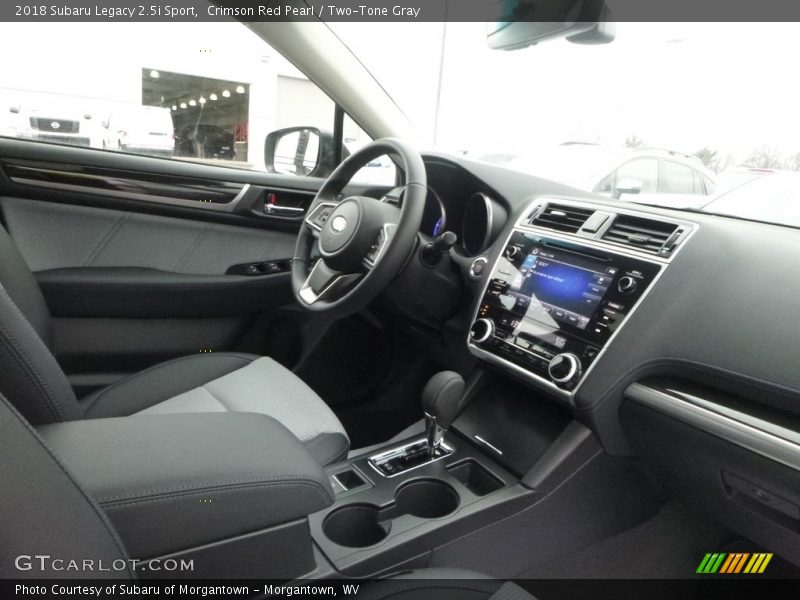 Crimson Red Pearl / Two-Tone Gray 2018 Subaru Legacy 2.5i Sport