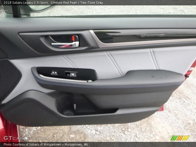 Crimson Red Pearl / Two-Tone Gray 2018 Subaru Legacy 2.5i Sport