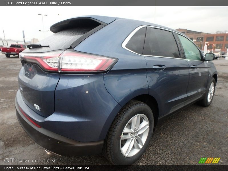 Blue / Ebony 2018 Ford Edge SEL AWD