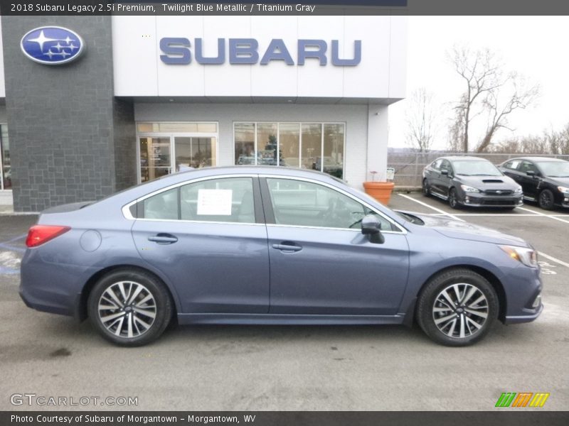 Twilight Blue Metallic / Titanium Gray 2018 Subaru Legacy 2.5i Premium