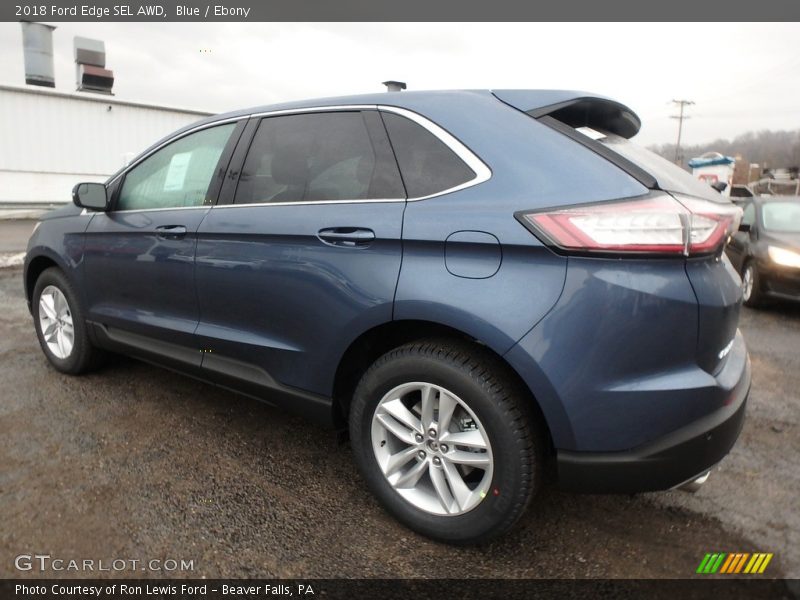 Blue / Ebony 2018 Ford Edge SEL AWD