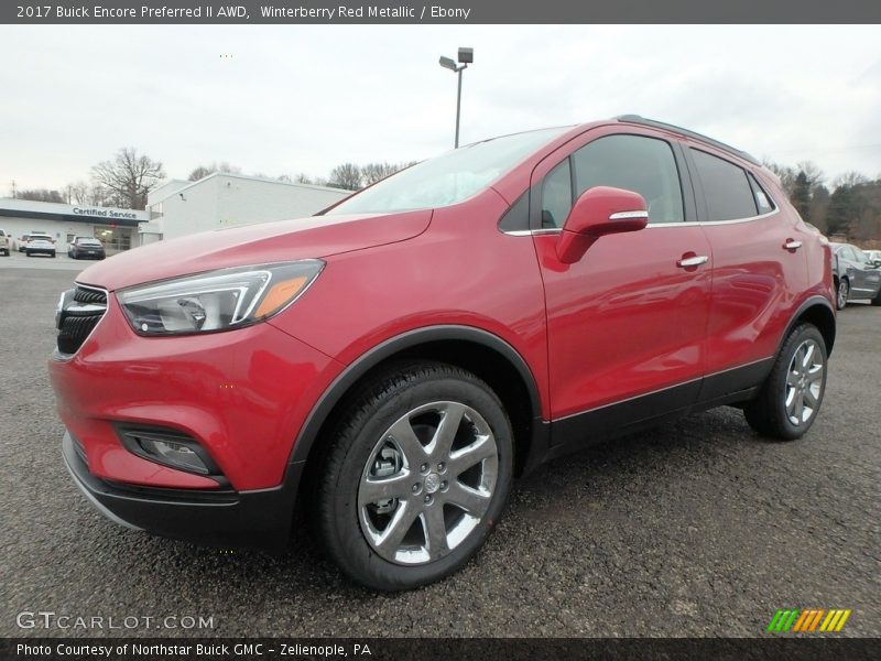 Winterberry Red Metallic / Ebony 2017 Buick Encore Preferred II AWD