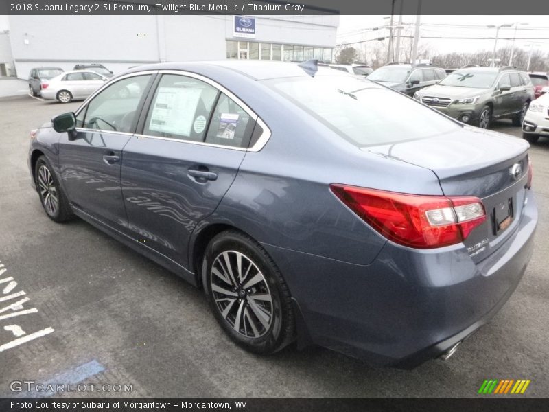 Twilight Blue Metallic / Titanium Gray 2018 Subaru Legacy 2.5i Premium