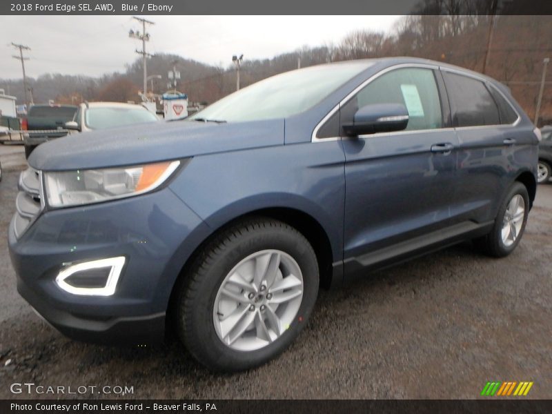 Blue / Ebony 2018 Ford Edge SEL AWD