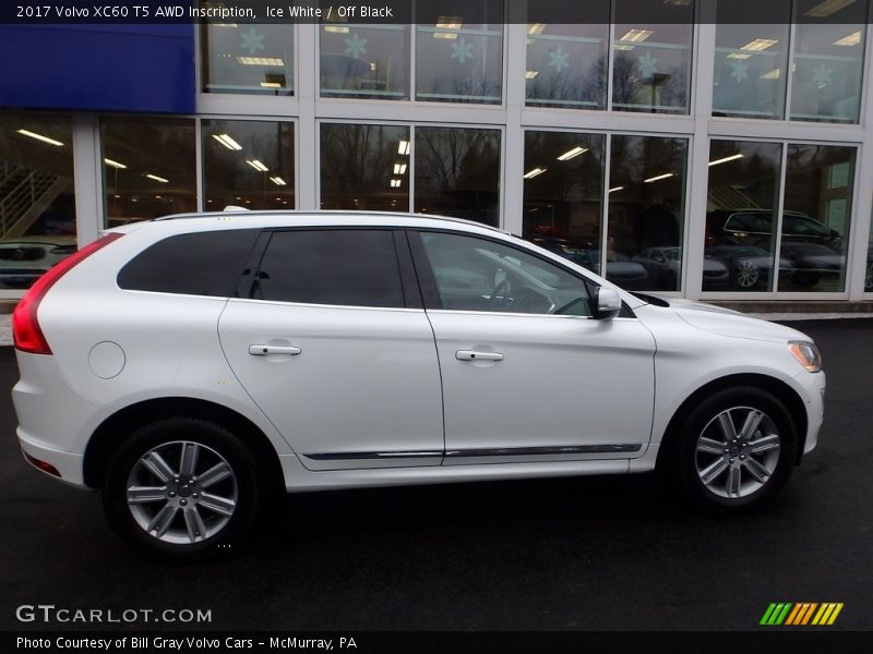 Ice White / Off Black 2017 Volvo XC60 T5 AWD Inscription