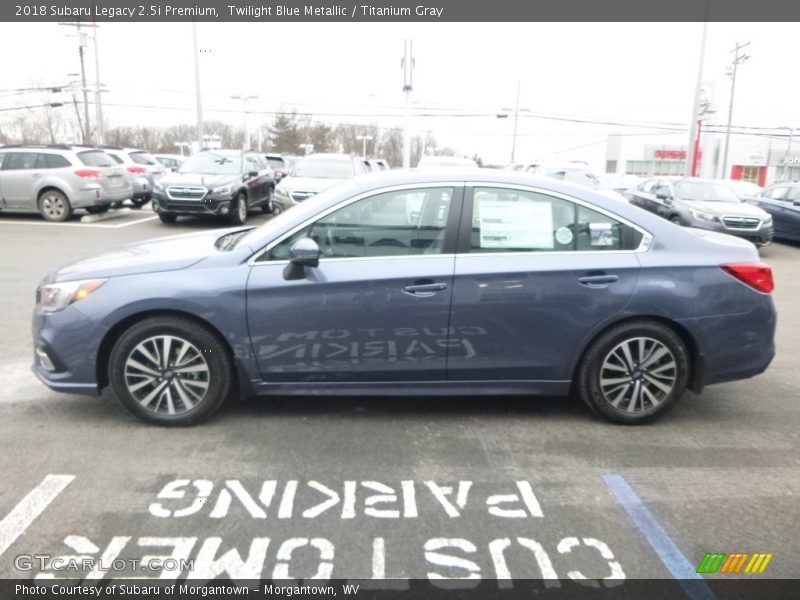 Twilight Blue Metallic / Titanium Gray 2018 Subaru Legacy 2.5i Premium