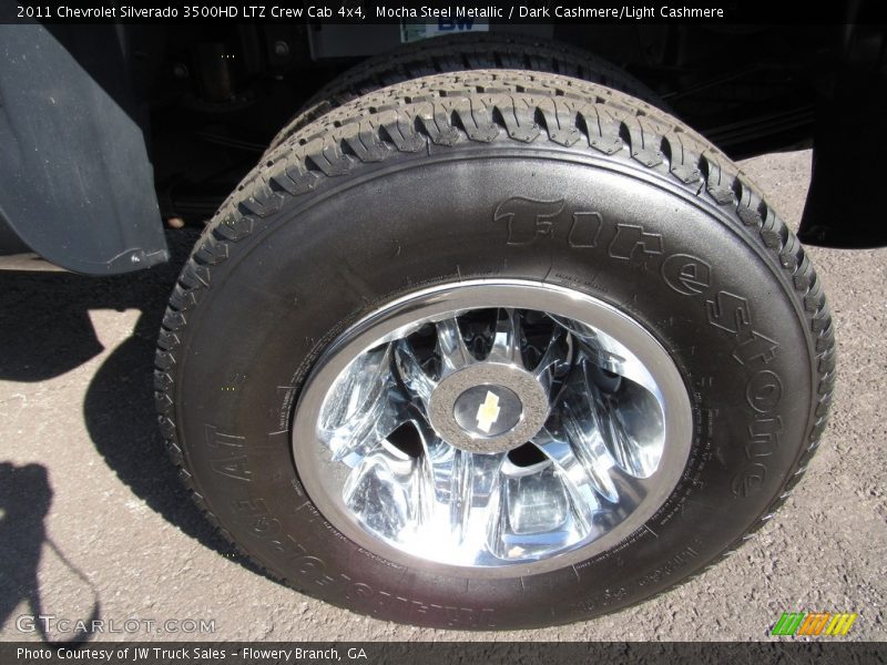 Mocha Steel Metallic / Dark Cashmere/Light Cashmere 2011 Chevrolet Silverado 3500HD LTZ Crew Cab 4x4