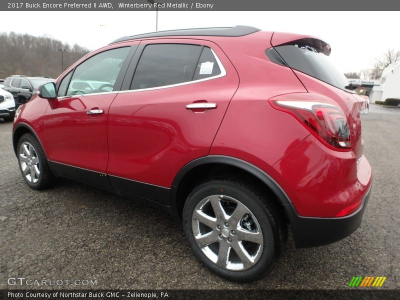 Winterberry Red Metallic / Ebony 2017 Buick Encore Preferred II AWD