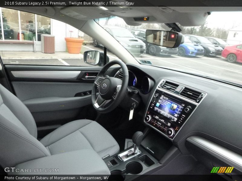 Twilight Blue Metallic / Titanium Gray 2018 Subaru Legacy 2.5i Premium