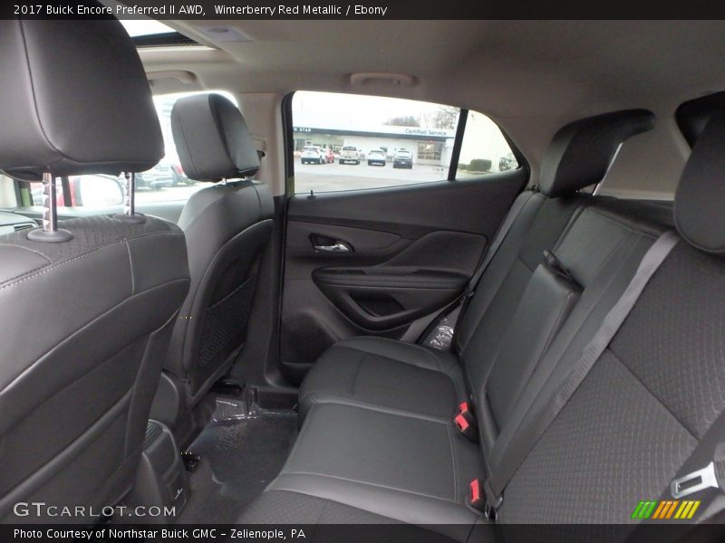 Winterberry Red Metallic / Ebony 2017 Buick Encore Preferred II AWD