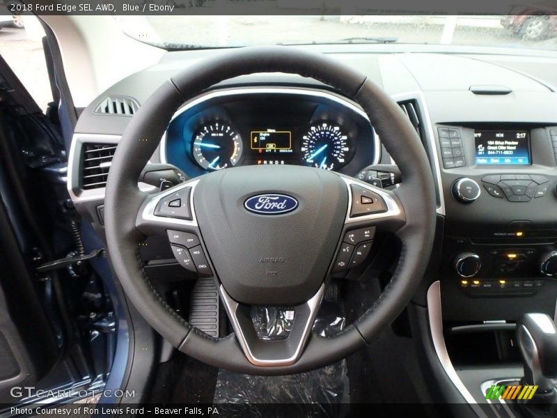 Blue / Ebony 2018 Ford Edge SEL AWD