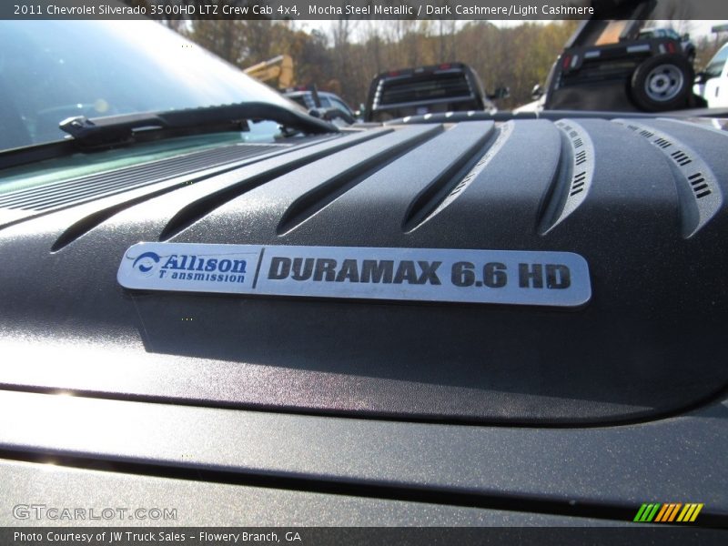 Mocha Steel Metallic / Dark Cashmere/Light Cashmere 2011 Chevrolet Silverado 3500HD LTZ Crew Cab 4x4