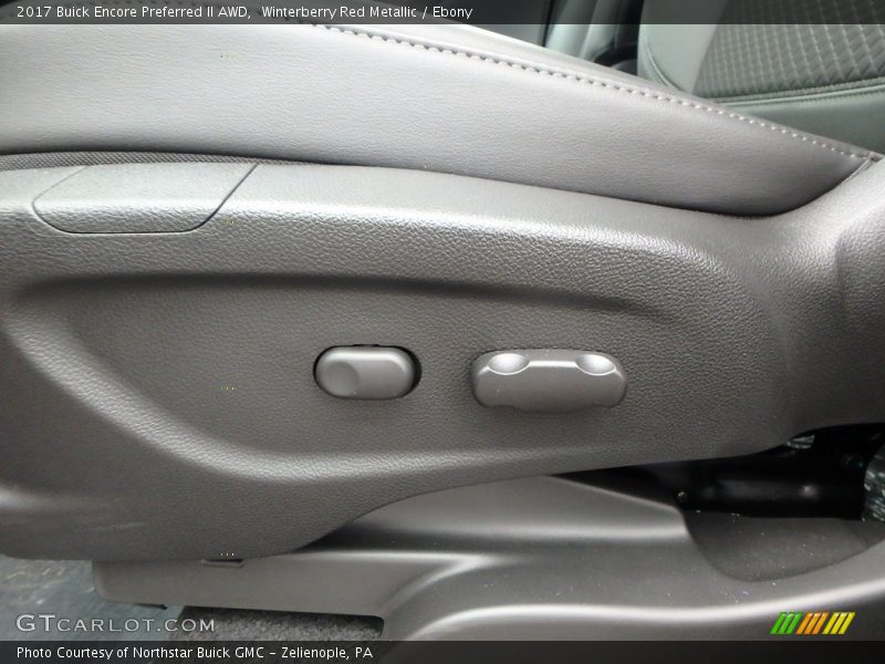 Winterberry Red Metallic / Ebony 2017 Buick Encore Preferred II AWD