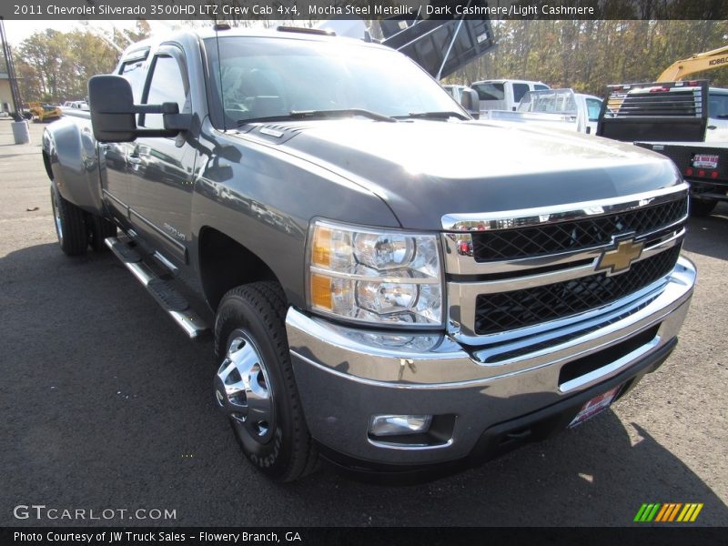 Mocha Steel Metallic / Dark Cashmere/Light Cashmere 2011 Chevrolet Silverado 3500HD LTZ Crew Cab 4x4