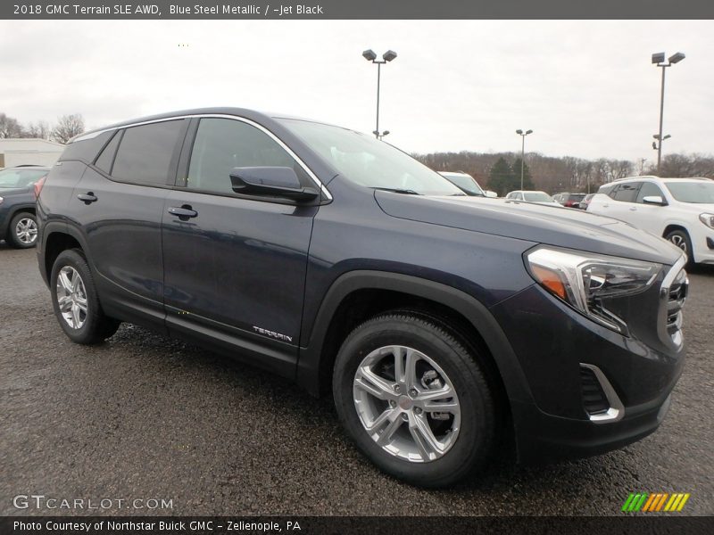 Blue Steel Metallic / ­Jet Black 2018 GMC Terrain SLE AWD