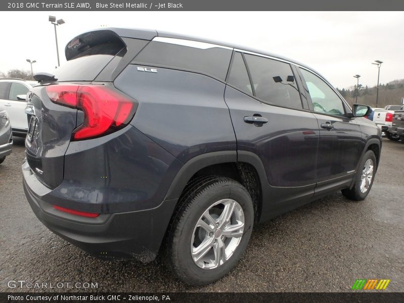 Blue Steel Metallic / ­Jet Black 2018 GMC Terrain SLE AWD