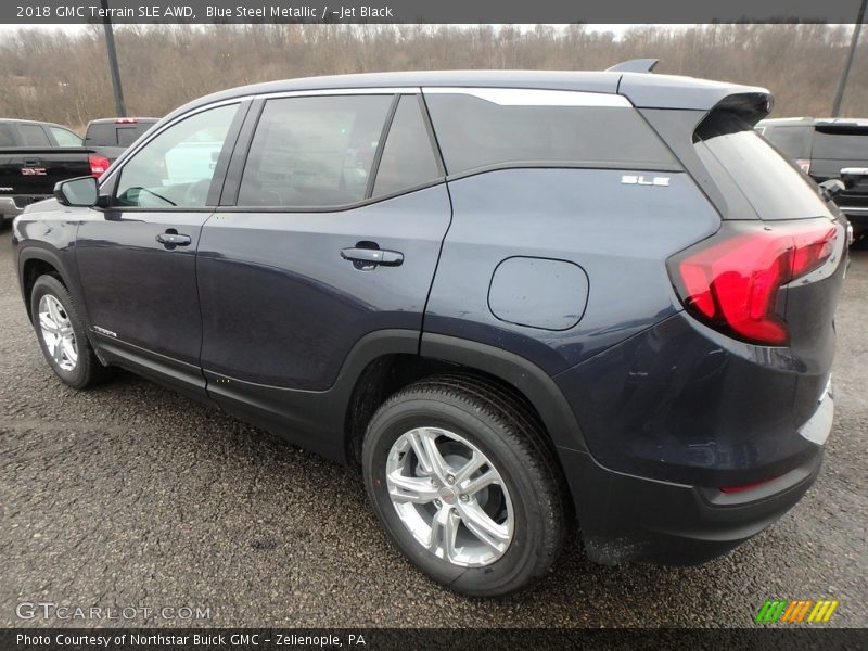 Blue Steel Metallic / ­Jet Black 2018 GMC Terrain SLE AWD