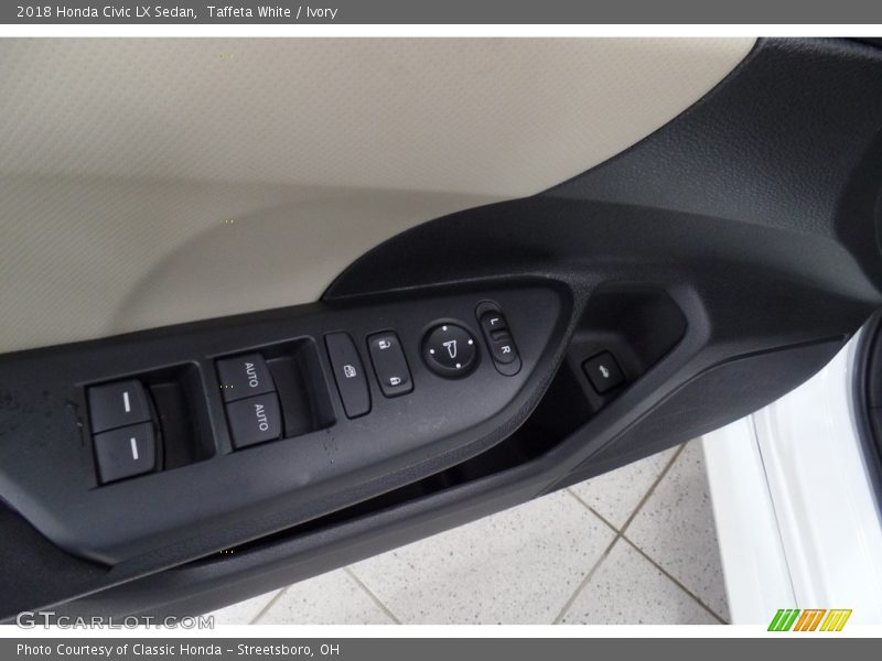 Taffeta White / Ivory 2018 Honda Civic LX Sedan