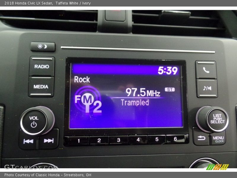 Taffeta White / Ivory 2018 Honda Civic LX Sedan