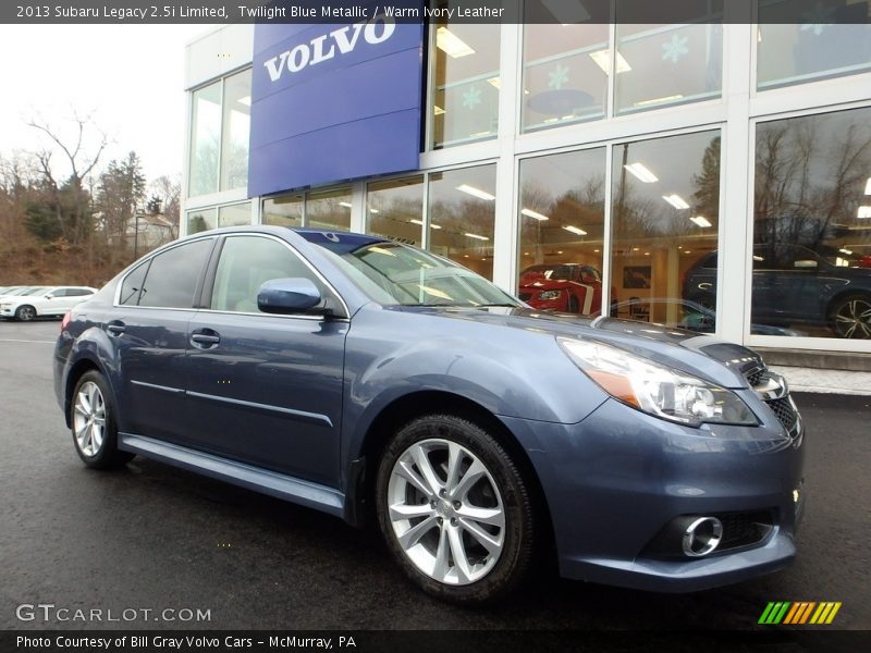 Twilight Blue Metallic / Warm Ivory Leather 2013 Subaru Legacy 2.5i Limited