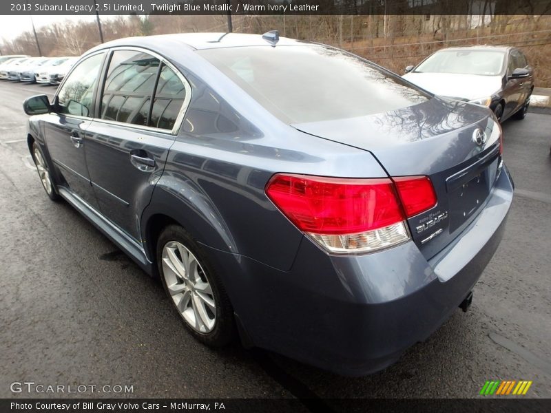 Twilight Blue Metallic / Warm Ivory Leather 2013 Subaru Legacy 2.5i Limited