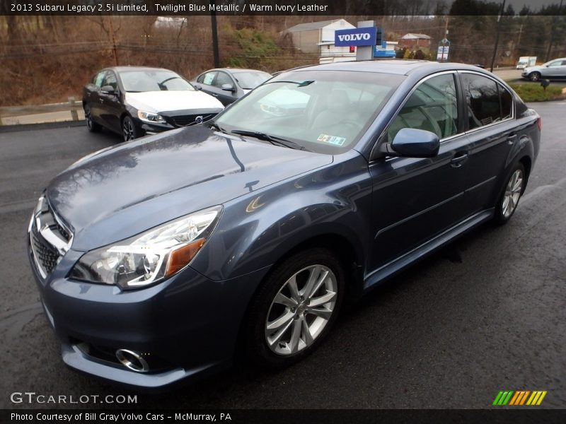 Twilight Blue Metallic / Warm Ivory Leather 2013 Subaru Legacy 2.5i Limited